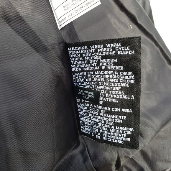 GUESS Shiny Womens Size XL BLACK Quilted Full Zip Pockets Puffer Jacket NEW - Picture 10 of 13